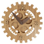 Ceas de perete din bambus