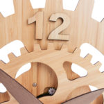 Ceas ”Roți dințate” din bambus, United Entertainment - imagine 2