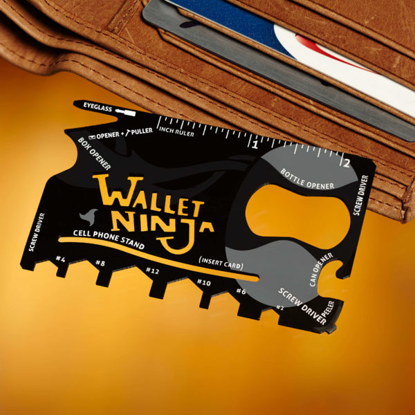 Unealtă multifuncțională de portofel Ninja 18în1, Vante - imagine 11