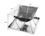 Grătar pliant din inox, United Entertainment - imagine 3
