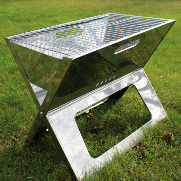 Gratar portabil "laptop" oțel inoxidabil, United Entertainment - imagine 3