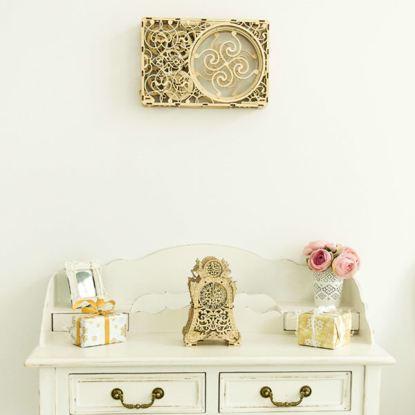 wooden-city-magic-clock-wooden-model-kit-12 Ceasul magic - puzzle 3D - kit de asamblare, Wooden City - imagine 6