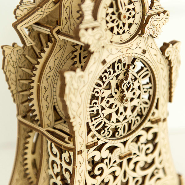 wooden-city-magic-clock-wooden-model-kit-4 Ceasul magic - puzzle 3D - kit de asamblare, Wooden City - imagine 13