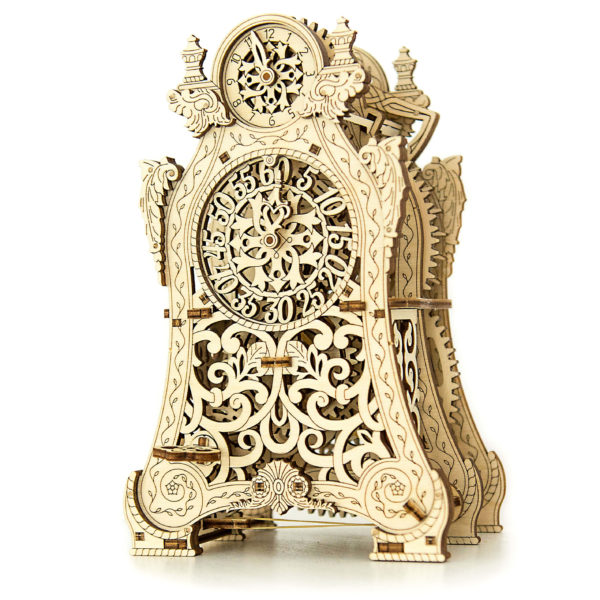 wooden-city-magic-clock-wooden-model-kit Ceasul magic - puzzle 3D - kit de asamblare, Wooden City