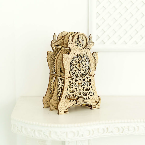 wooden-city-magic-clock-wooden-model-kit-9 Ceasul magic - puzzle 3D - kit de asamblare, Wooden City - imagine 17