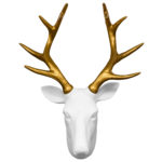 Cap de cerb alb/auriu, Walplus