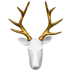 Cap de cerb alb/auriu, Walplus