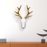 Cap de cerb alb/auriu, Walplus - imagine 6