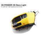Lampă LED Mașină3D ce iese din perete, 3DlightFX - imagine 2