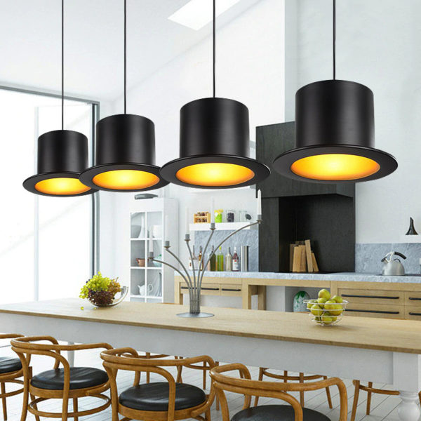 united-entertainment-top-hat-hanging-lamp-black-goldcolour-foil-3 Lustră Joben, United Entertainment - imagine 3
