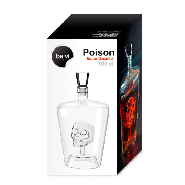 Liquor-decanter-Poison-1L-glass-4 Sticlă-decantor pentru lichior "Poison", Balvi - imagine 5