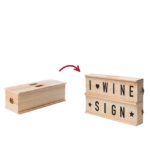 Cutie de vin-tabla pentru mesaje 2în1, Rackpack - imagine 2