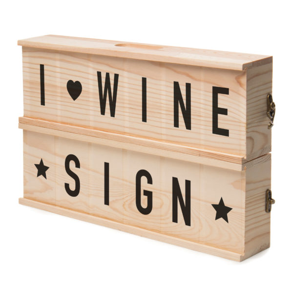 Cutie de vin-tabla pentru mesaje 2în1, Rackpack - imagine 4