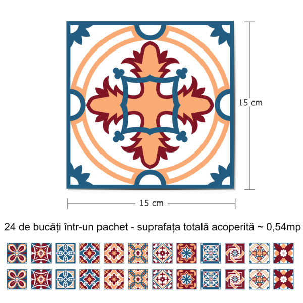 stair-sticker-15x15-cm-24-pieces-3 Autocolant perete/scări Westminster, Walplus - imagine 4