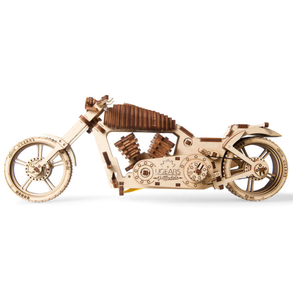 ugears-wooden-model-kit-motorcycle-vm-02-10 VM-02, Motocicletă - puzzle 3D - kit de asamblare, Ugears - imagine 3