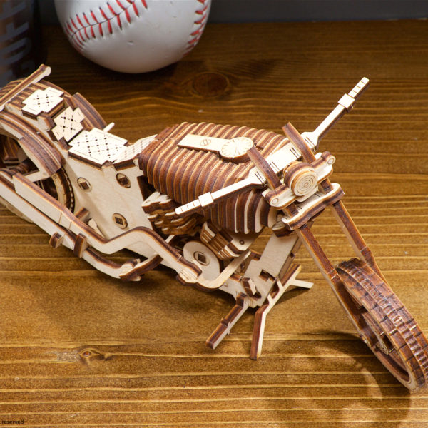 ugears-wooden-model-kit-motorcycle-vm-02-18 VM-02, Motocicletă - puzzle 3D - kit de asamblare, Ugears - imagine 19