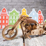 VM-02, Motocicletă - puzzle 3D - kit de asamblare, Ugears - imagine 20