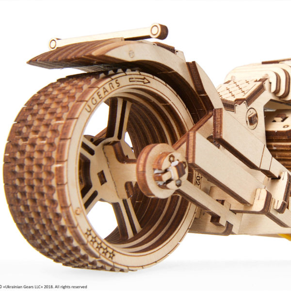 ugears-wooden-model-kit-motorcycle-vm-02-2 VM-02, Motocicletă - puzzle 3D - kit de asamblare, Ugears - imagine 5