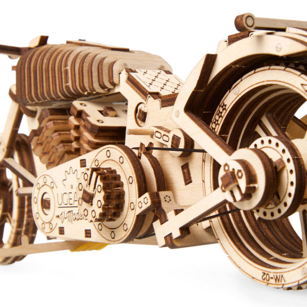 ugears-wooden-model-kit-motorcycle-vm-02-3 VM-02, Motocicletă - puzzle 3D - kit de asamblare, Ugears - imagine 8