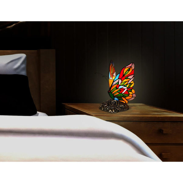 Lampă ”Fluture” în stil Tiffany - model 15, ADM - imagine 2