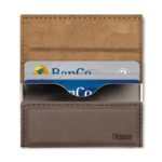 Port-card din piele/metal - maro, l'Hédoniste - imagine 2