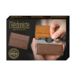 Port-card din piele/metal - maro, l'Hédoniste - imagine 5