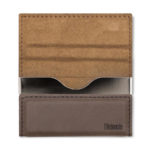 Port-card din piele/metal - maro, l'Hédoniste