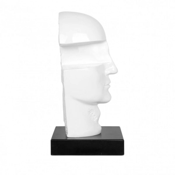 Statuetă, cap uman suprarealist - 30cm, ADM - imagine 4