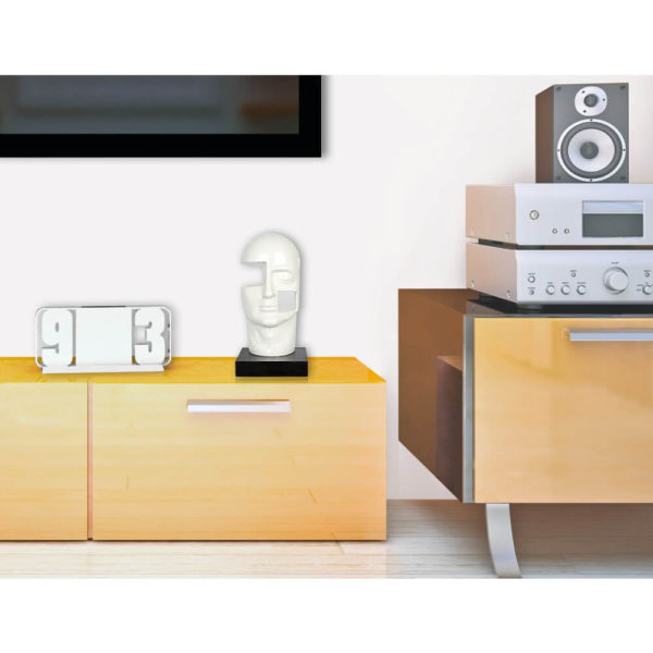 Statuetă, cap uman suprarealist - 30cm, ADM - imagine 5