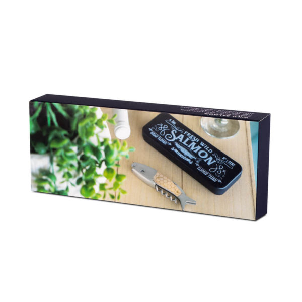 Desfăcător sticle cu tirbușon în cutie metalică ”Somon”, Balvi - imagine 6