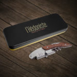 Desfăcător sticle cu tirbușon în cutie metalică, l'Hédoniste - imagine 5