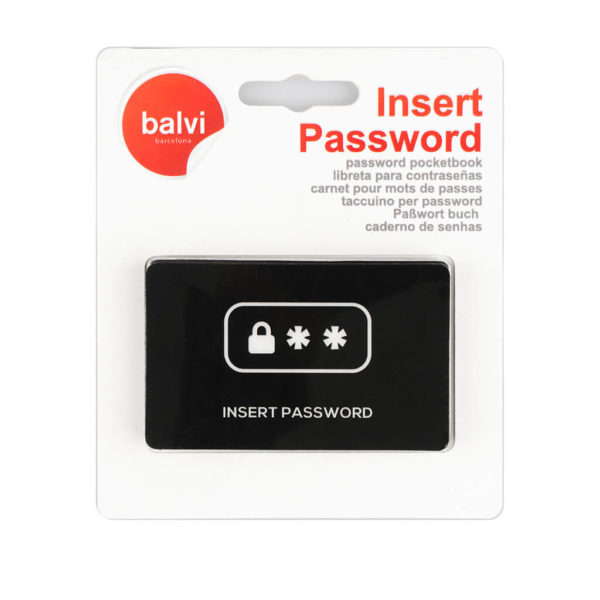 Password-pocketbook-Insert-Password-black-03 Carnețel cu închidere magnetică pentru parole, Balvi - imagine 4