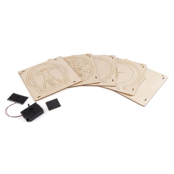 Omul vitruvian Da Vinci - puzzle 3D solar - kit de asambalare, Balvi - imagine 4