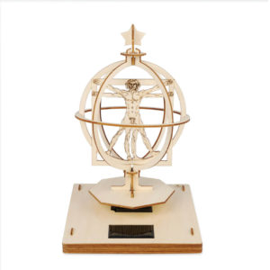 Omul vitruvian Da Vinci - puzzle 3D solar - kit de asambalare, Balvi