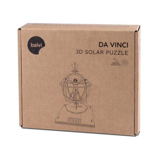Omul vitruvian Da Vinci - puzzle 3D solar - kit de asambalare, Balvi - imagine 5