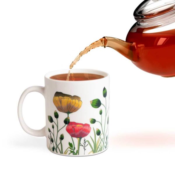 Mug-Bloom-290ml-white-ceramic-2 Cană ceramică termosensibilă Bloom - 290ml, Balvi - imagine 4
