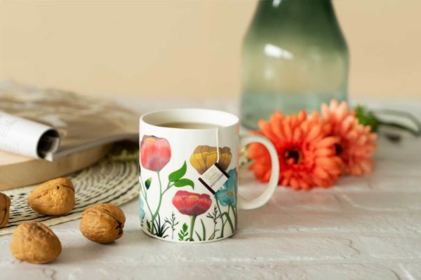 Mug-Bloom-290ml-white-ceramic-3 Cană ceramică termosensibilă Bloom - 290ml, Balvi - imagine 5