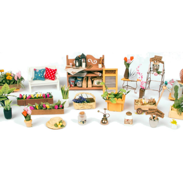 Robotime-Miller's-Garden-DG108-Model-Kit-a Grădina lui Miller DG108 - cu iluminare LED - kit de asamblare, Robotime - imagine 11