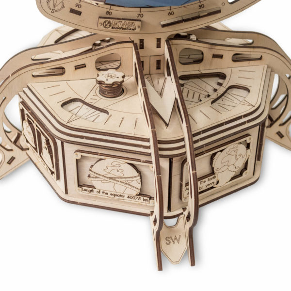 Globul - puzzle 3D - kit de asamblare, Eco-Wood-Art - imagine 5