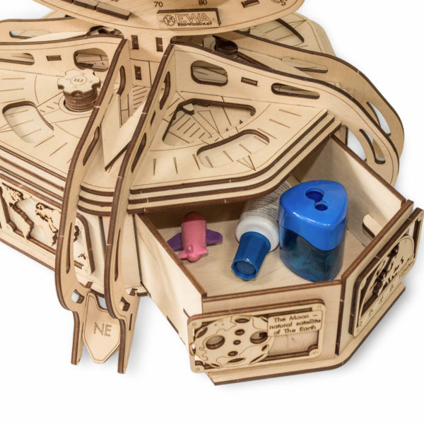 Globul - puzzle 3D - kit de asamblare, Eco-Wood-Art - imagine 6