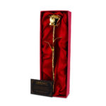 Trandafir placat cu aur de 24k în cutie de carton, MikaMax - imagine 3