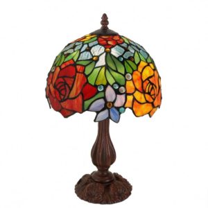Nu cheltui mai mult decât trebuie pentru decorarea casei! Lampă de noptieră cu trandafiri în stil Tiffany, ADM