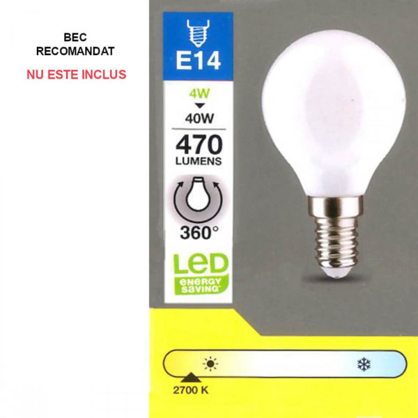 Lampă de noptieră cu trandafiri în stil Tiffany, ADM - imagine 5