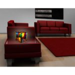 Lampă de noptieră ”Cub Kandinsky” în stil Tiffany, ADM - imagine 2