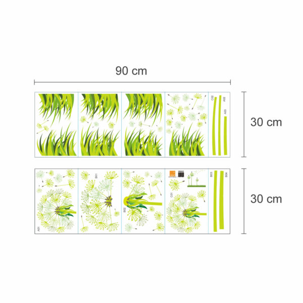 Autocolant fosforescent Păpădie - model WS6025, Walplus - imagine 5
