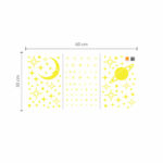 Autocolant fosforescent luna și stelele - model WS3036, Walplus - imagine 5