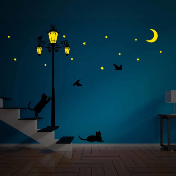 Autocolant fosforescent Luminile străzii - model WS6026, Walplus - imagine 5