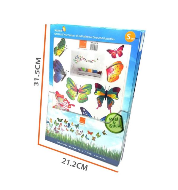 Autocolant Fluturi colorați - model WS3013, Walplus - imagine 5