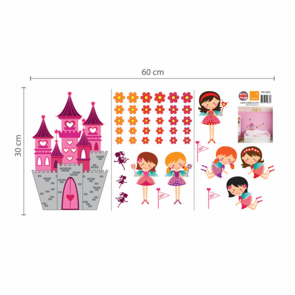 Autocolant Castelul îngerilor - model WS3022, Walplus - imagine 5