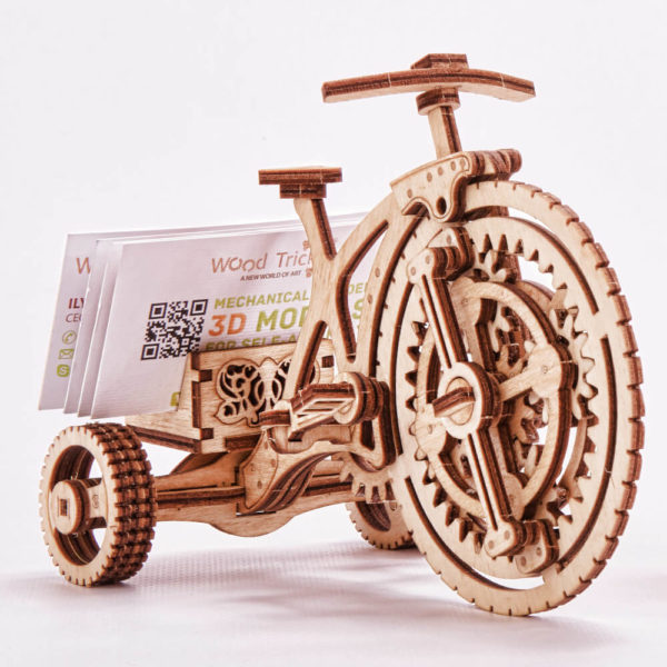 wood-trick-wooden-model-kit-bicycle-2 Bicicleta - puzzle 3D - kit de asamblare, Wood Trick - imagine 3